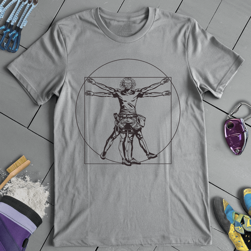 Climbing Vitruvian Man
