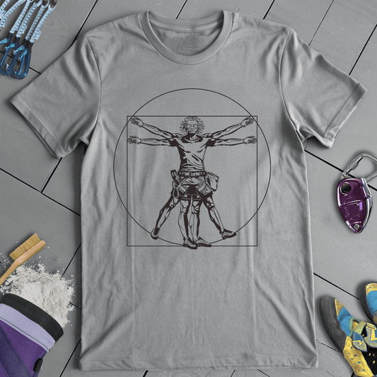 Climbing Vitruvian Man