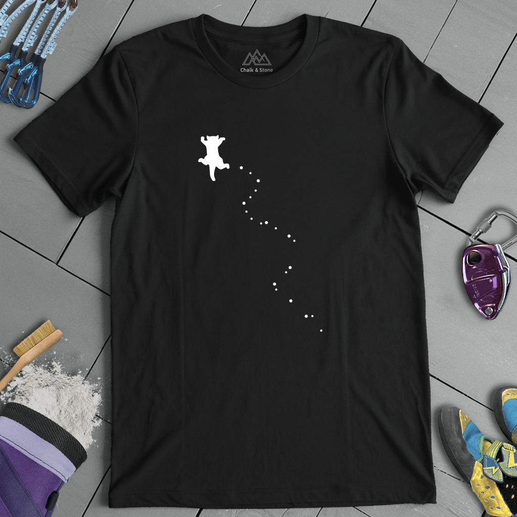 Cat Climbing Path Tee