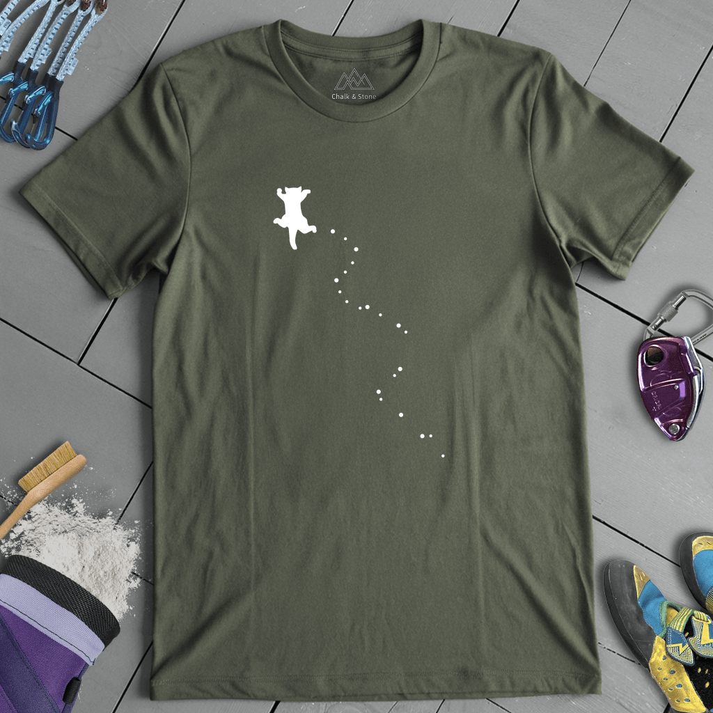 Cat Climbing Path Tee