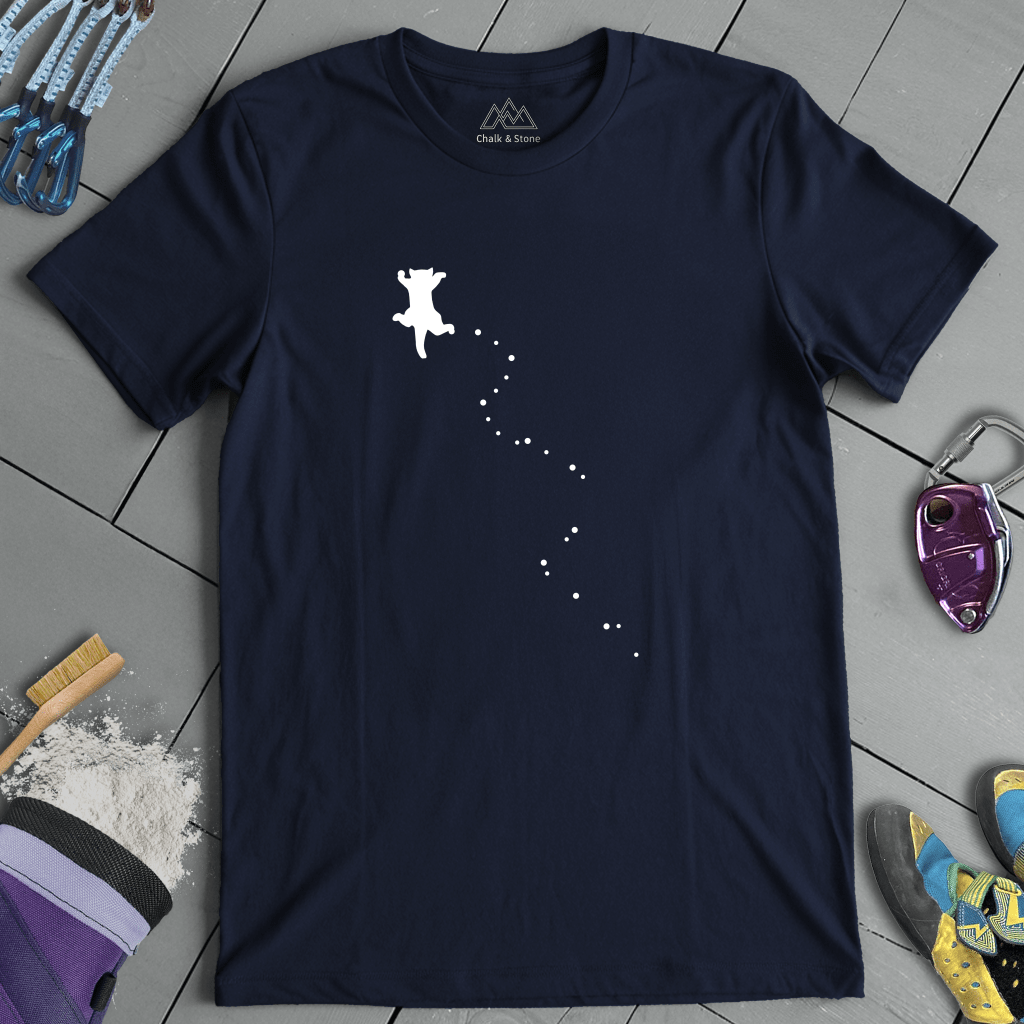 Cat Climbing Path Tee