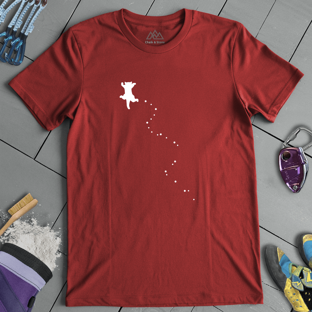 Cat Climbing Path Tee