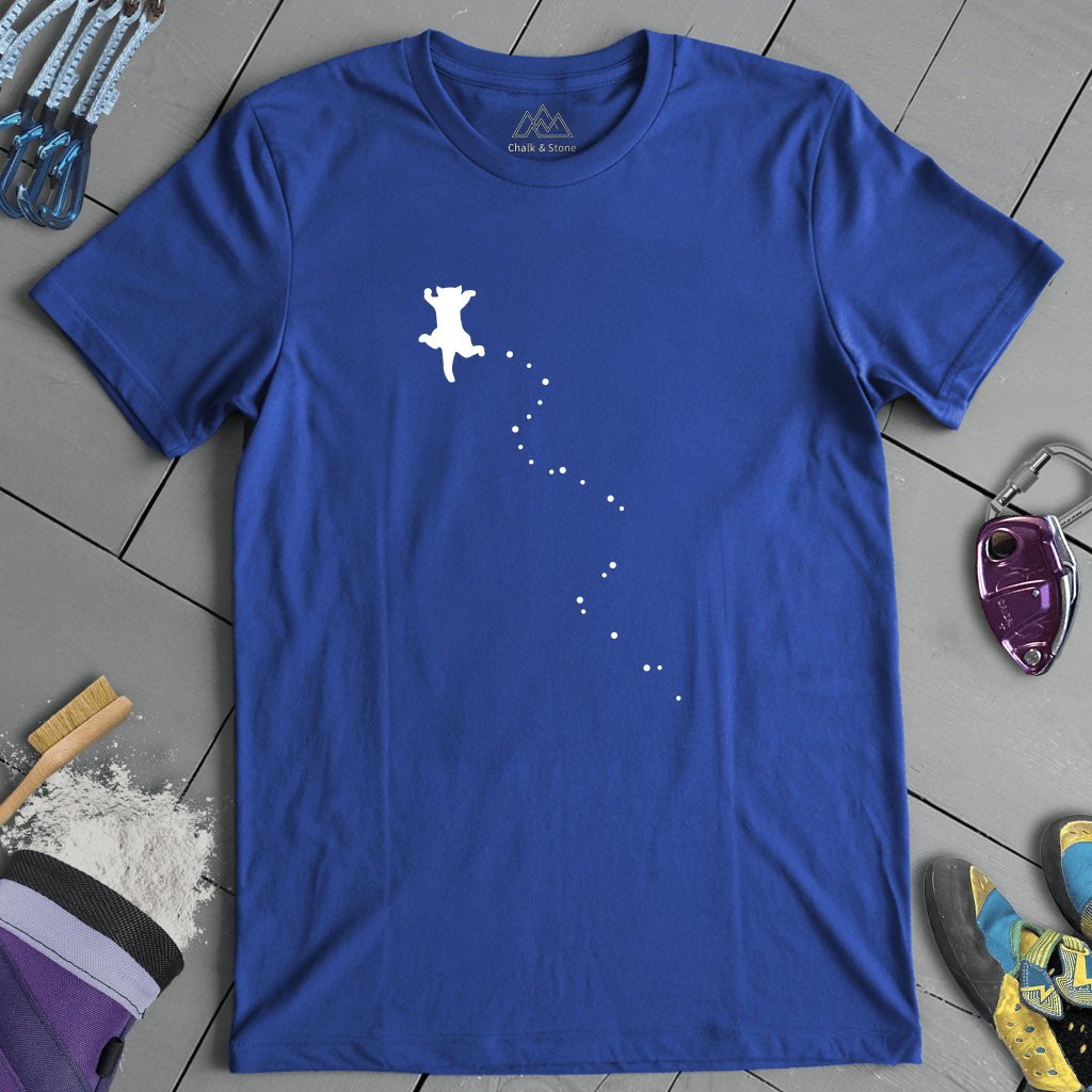 Cat Climbing Path Tee