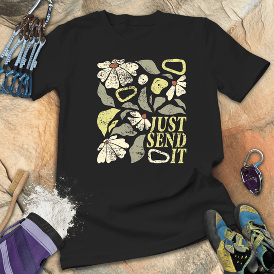 Just Send It Boho Flower Tee
