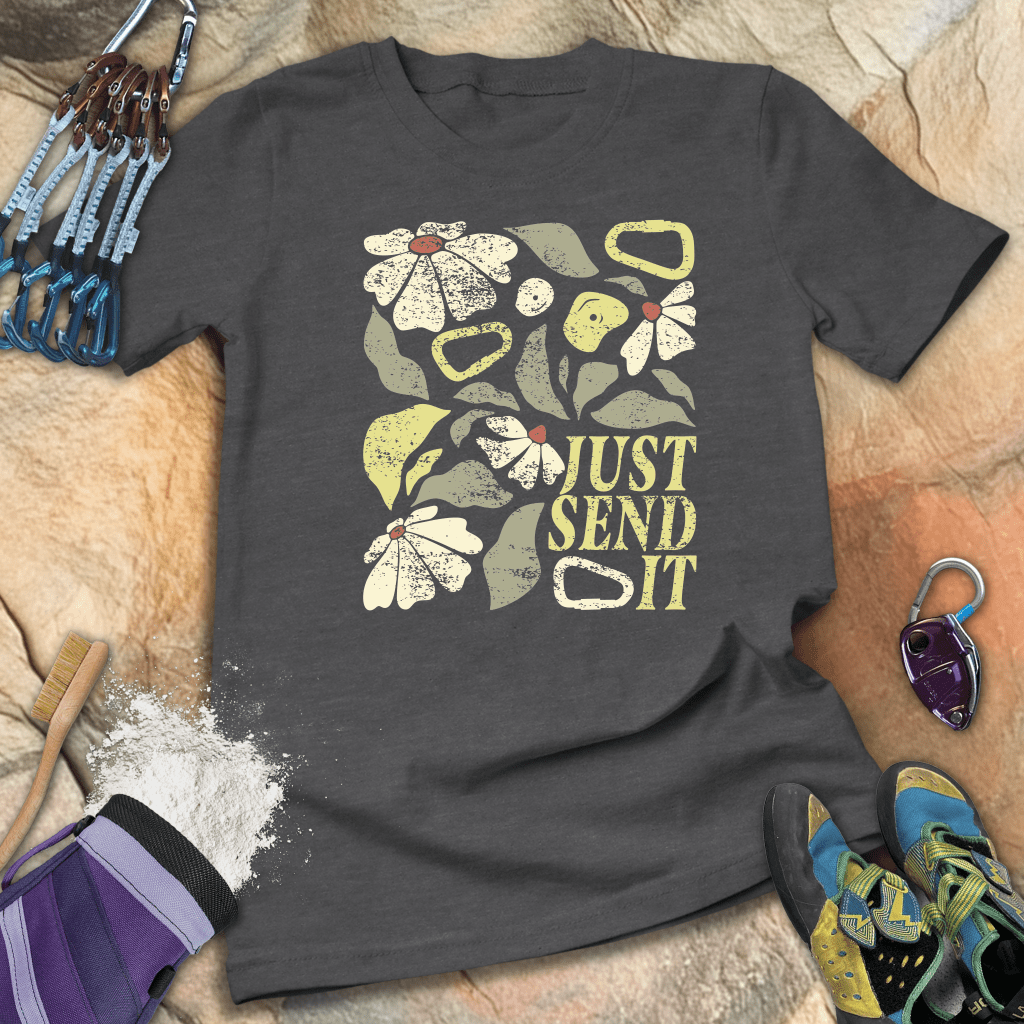 Just Send It Boho Flower Tee