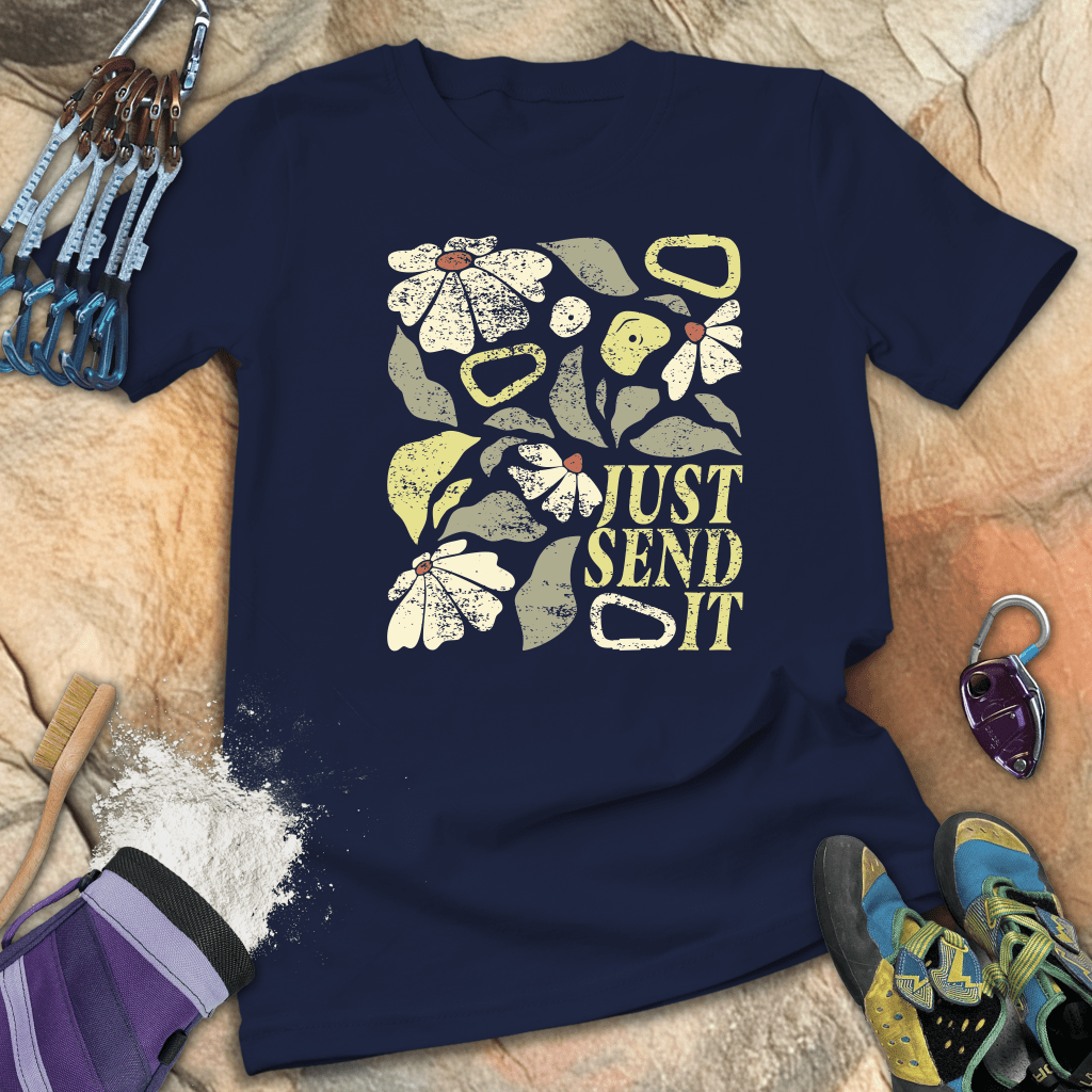 Just Send It Boho Flower Tee