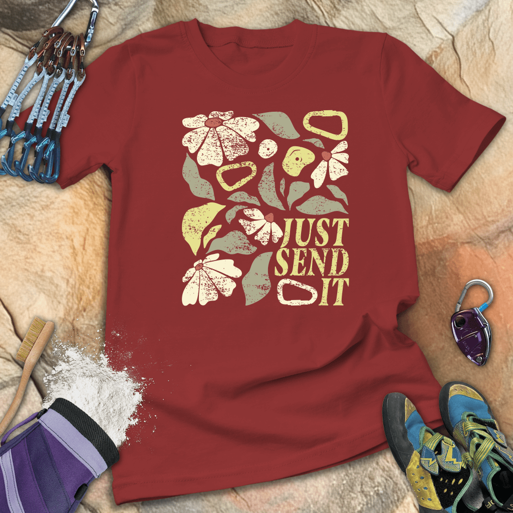 Just Send It Boho Flower Tee