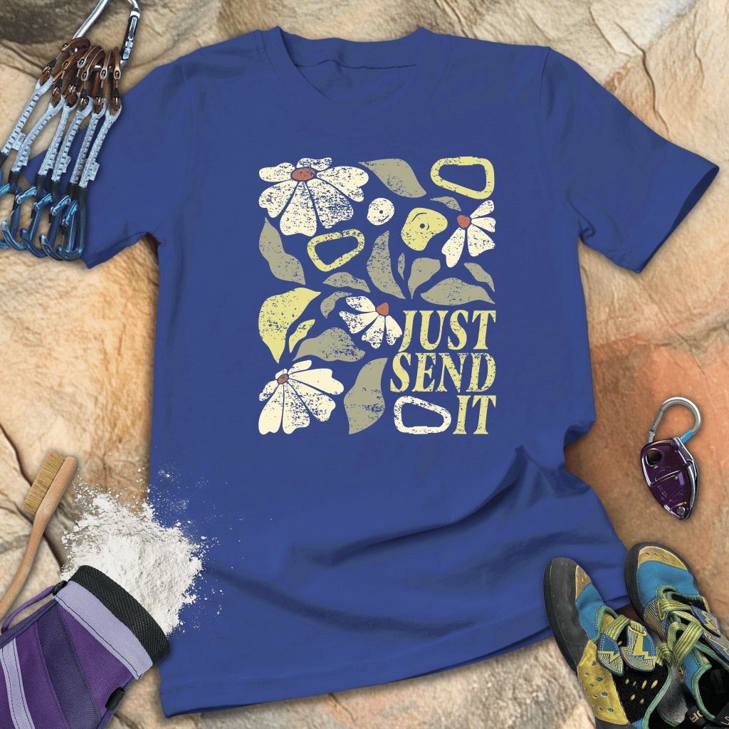 Just Send It Boho Flower Tee