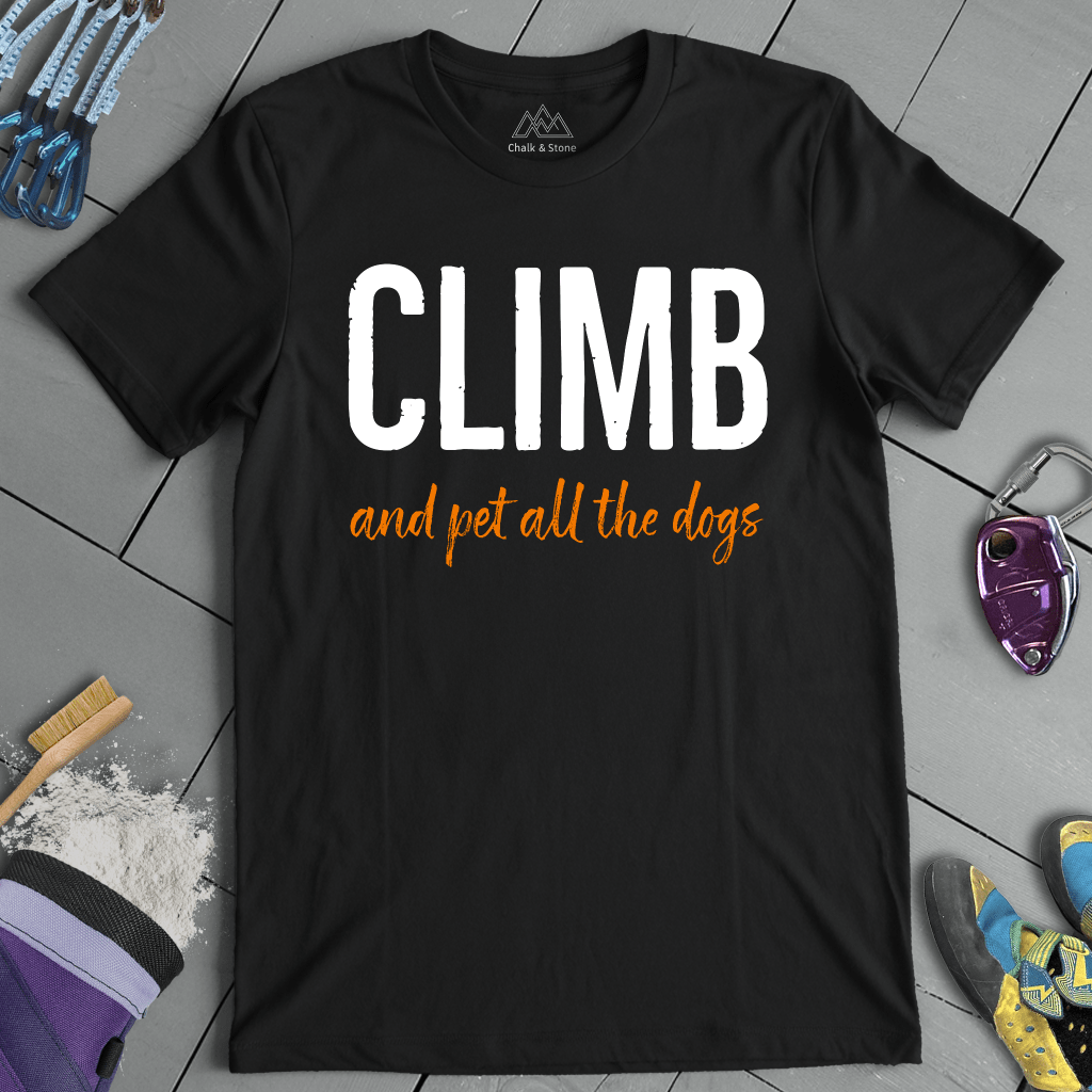 Climb And Pet Dogs Tee