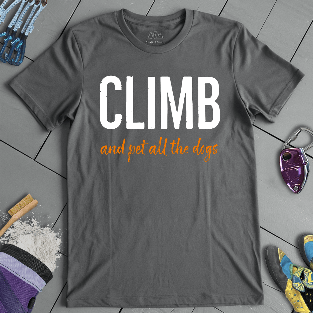 Climb And Pet Dogs Tee