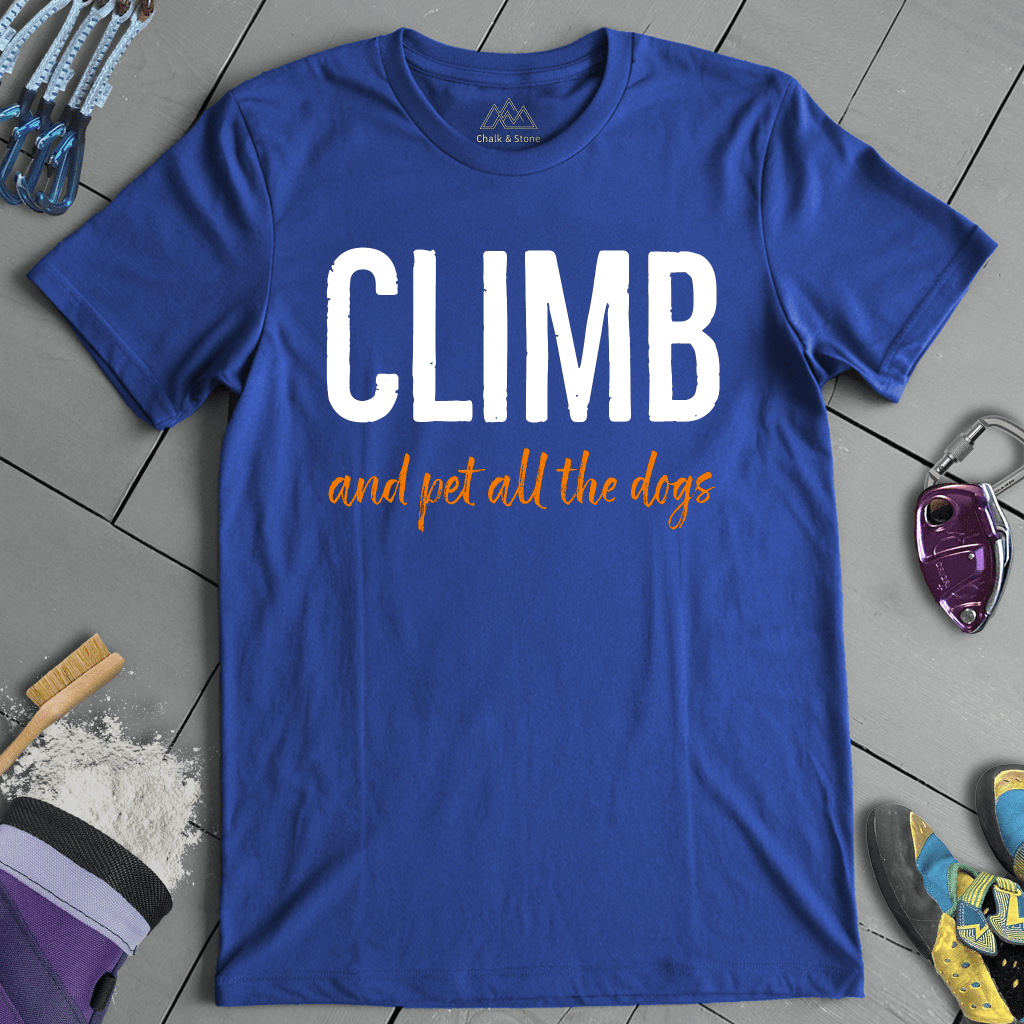 Climb And Pet Dogs Tee