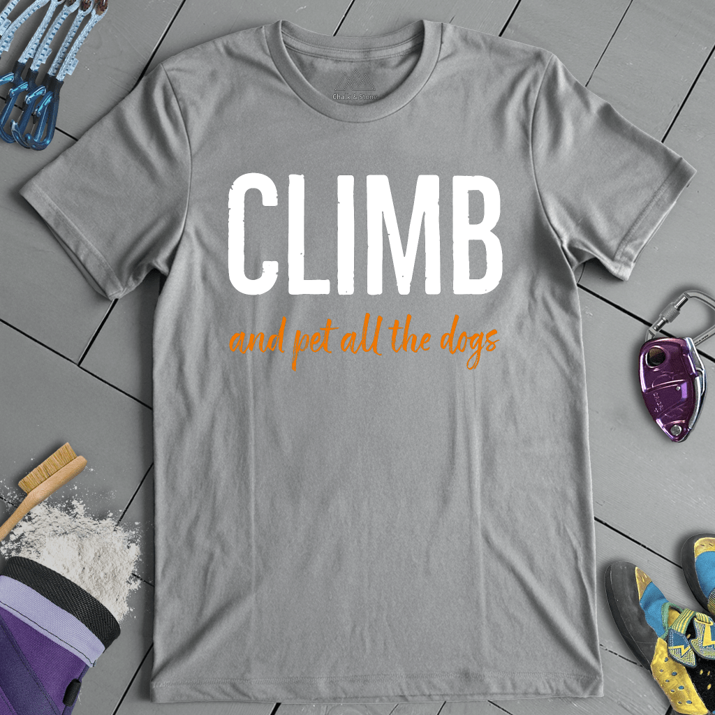 Climb And Pet Dogs Tee