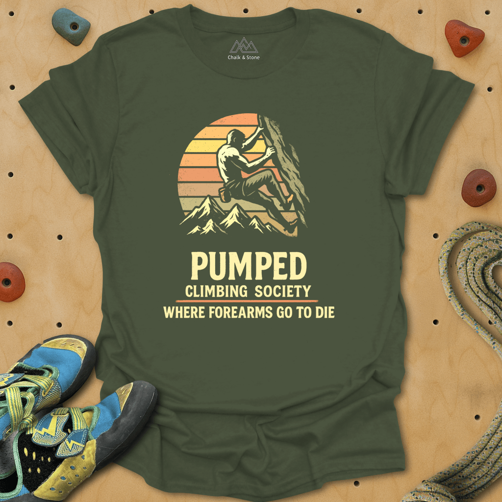 Pumped Climbing Society Redux Tee
