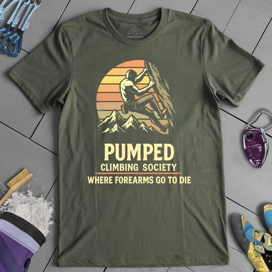 Pumped Climbing Society Redux Tee