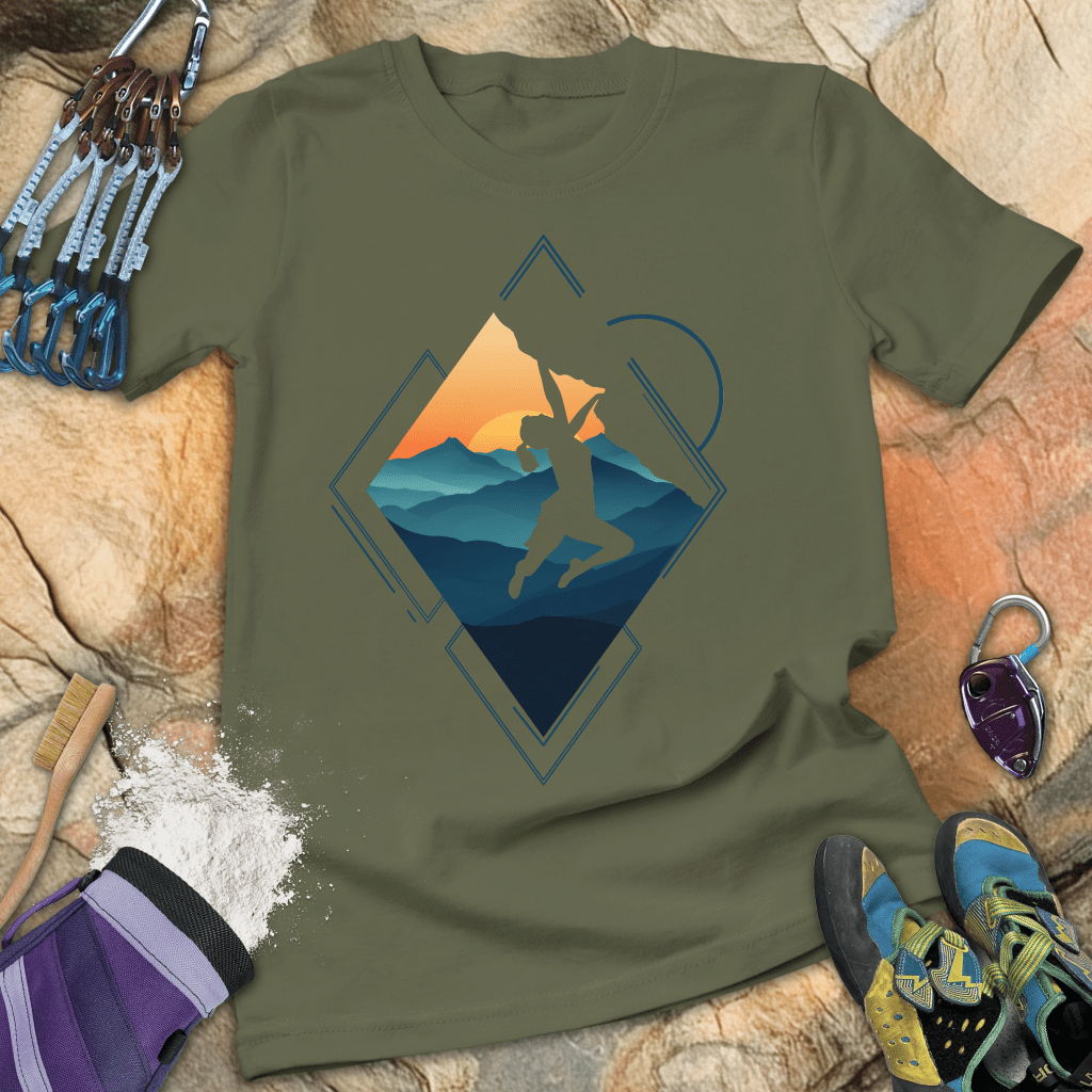 Triangle Cliff Hang Tee