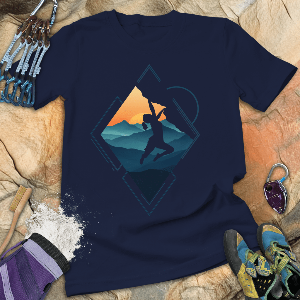 Triangle Cliff Hang Tee