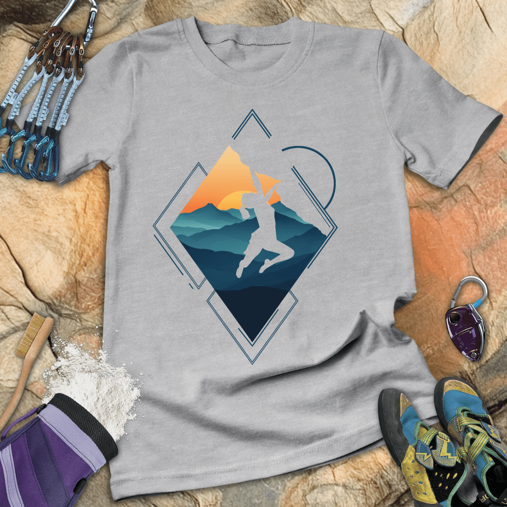 Triangle Cliff Hang Tee