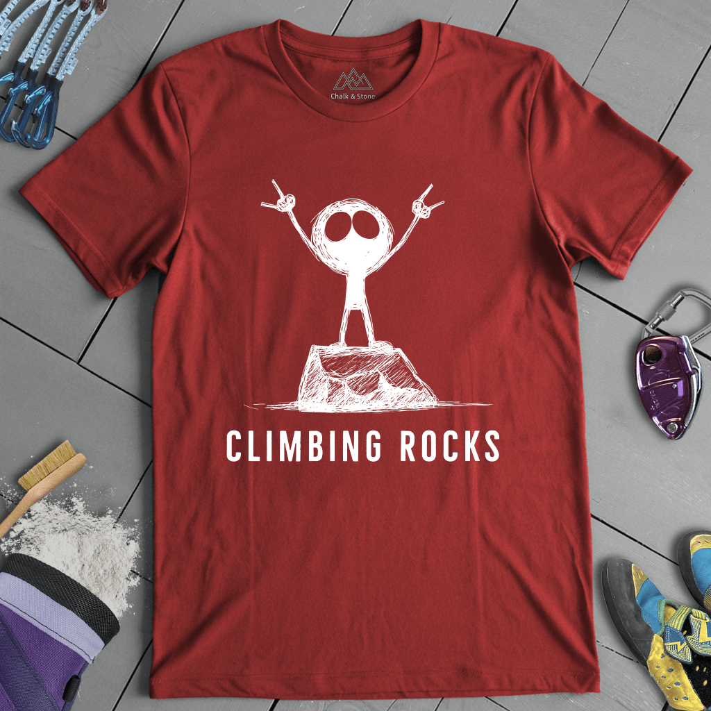 Climbing Rock On Tee