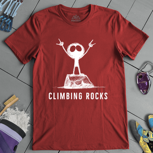 Climbing Rock On Tee