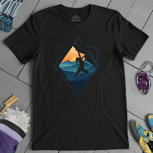 Triangle Cliff Hang Tee