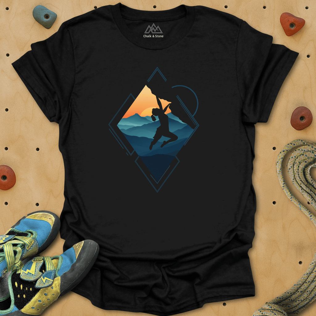 Triangle Cliff Hang Tee