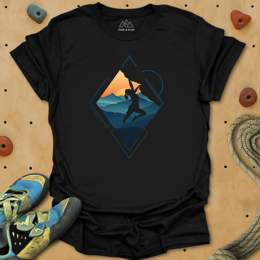 Triangle Cliff Hang Tee