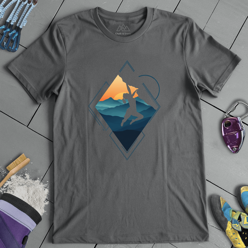 Triangle Cliff Hang Tee