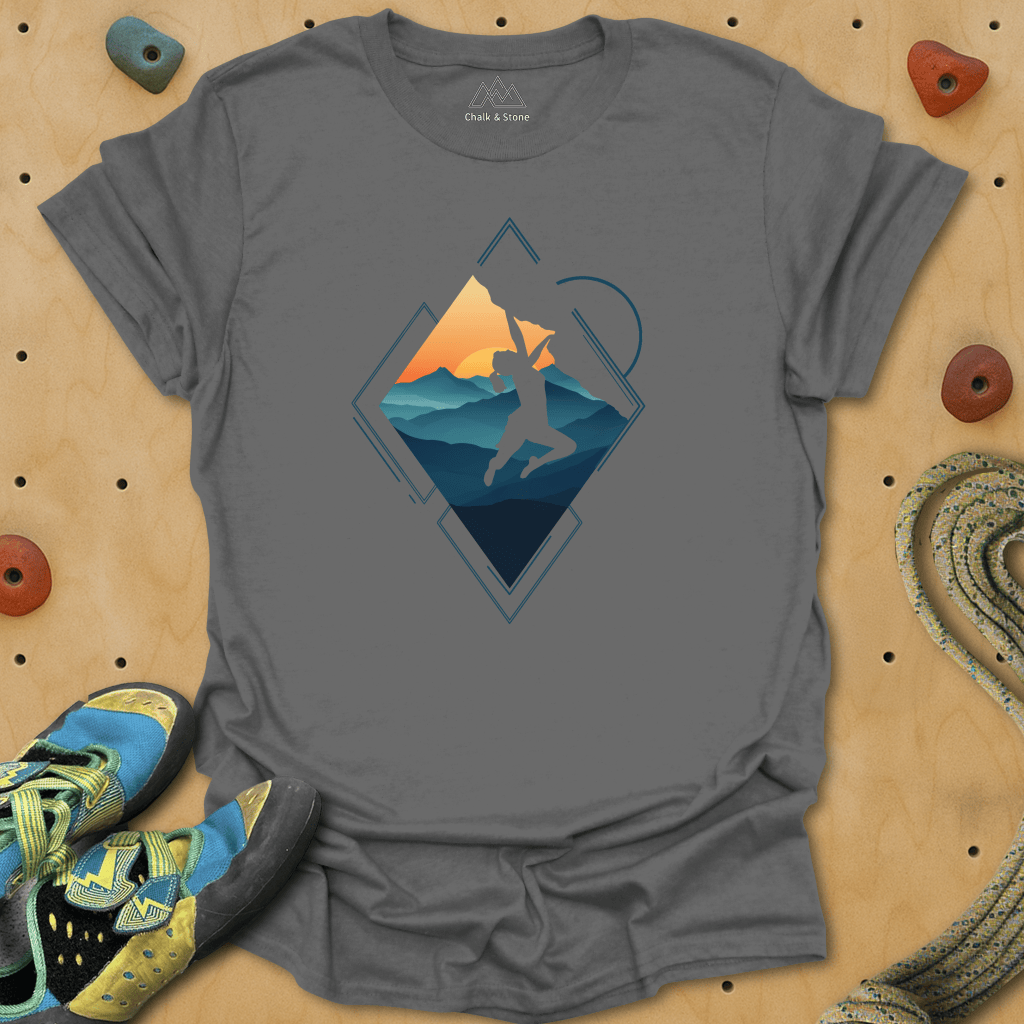 Triangle Cliff Hang Tee