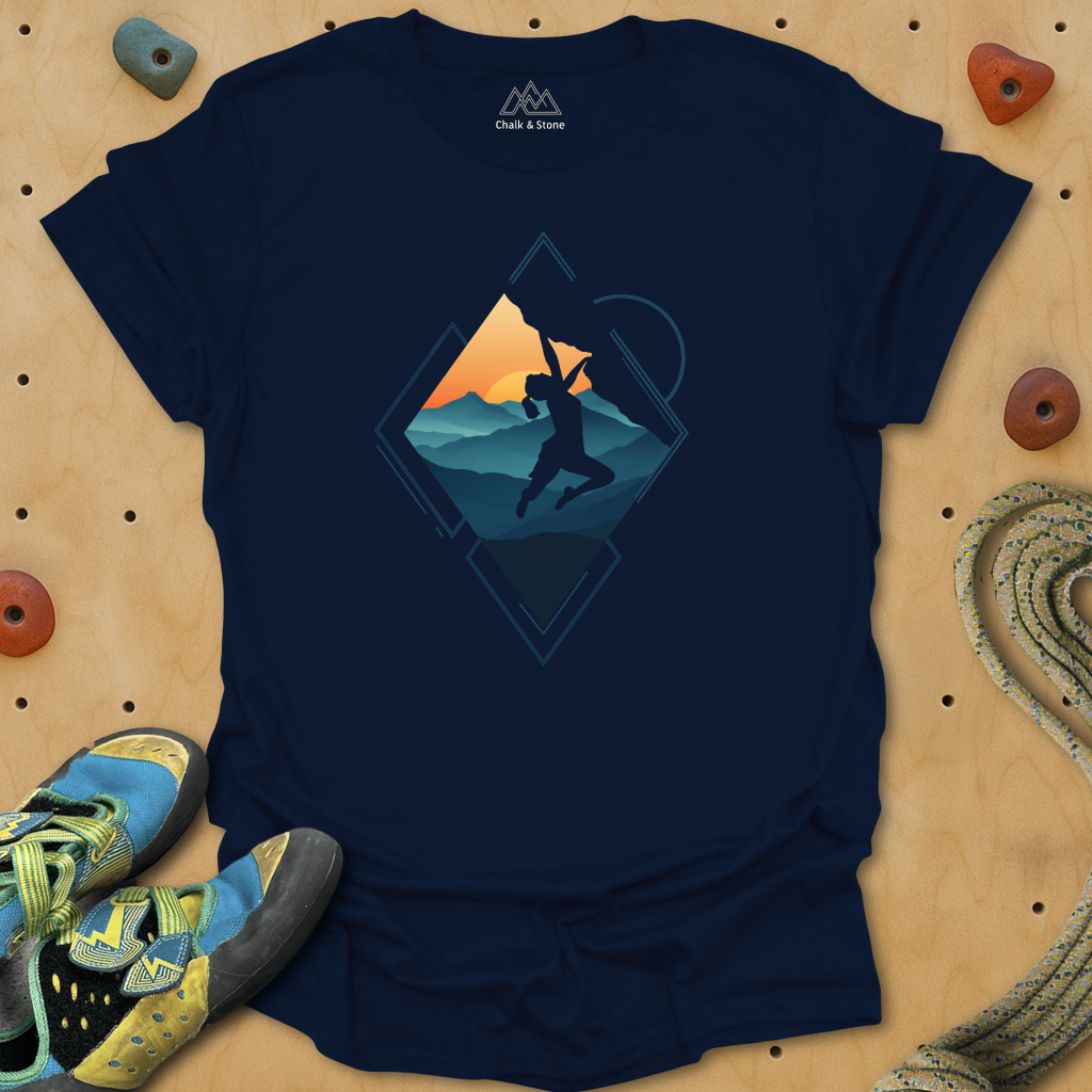 Triangle Cliff Hang Tee