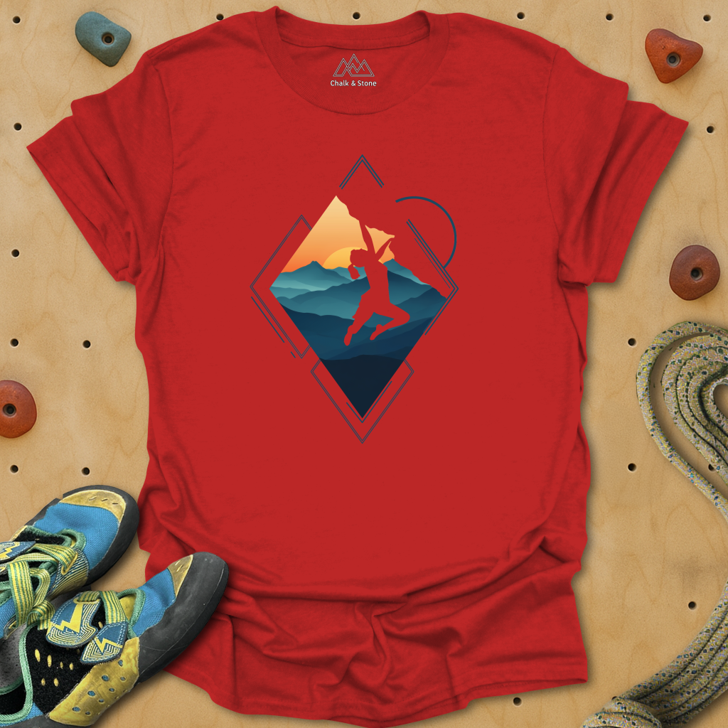 Triangle Cliff Hang Tee