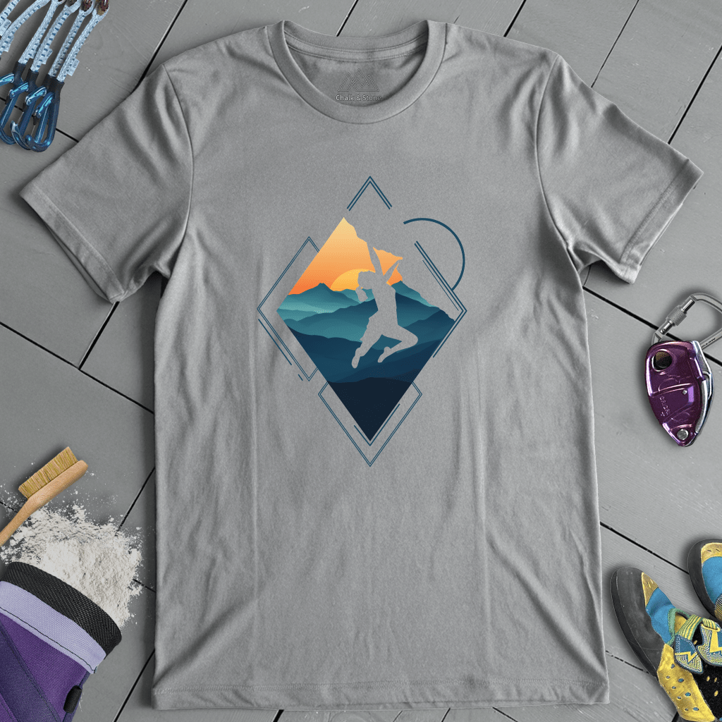 Triangle Cliff Hang Tee