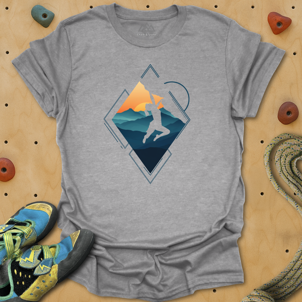Triangle Cliff Hang Tee