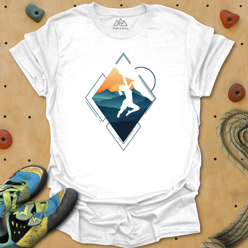 Triangle Cliff Hang Tee