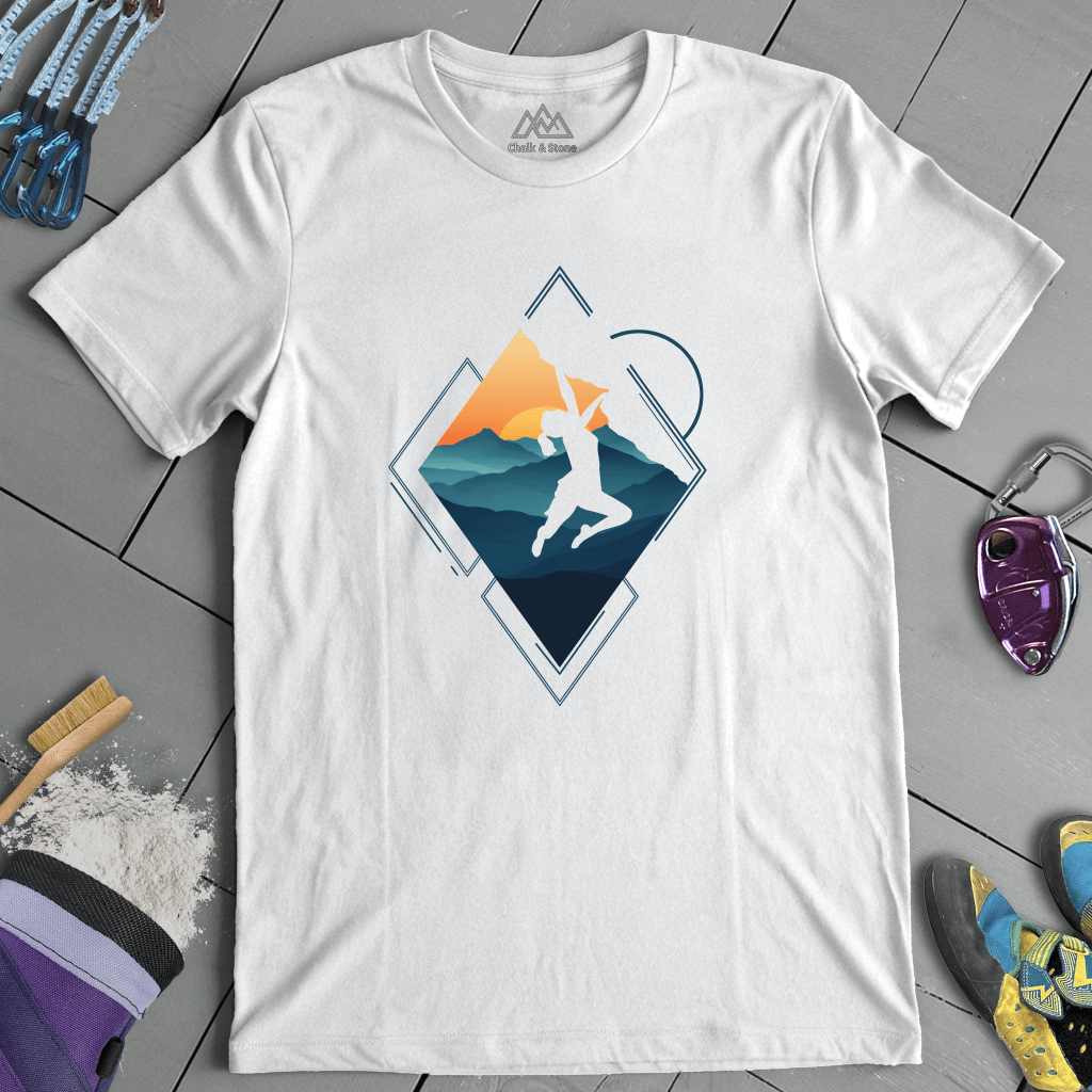 Triangle Cliff Hang Tee