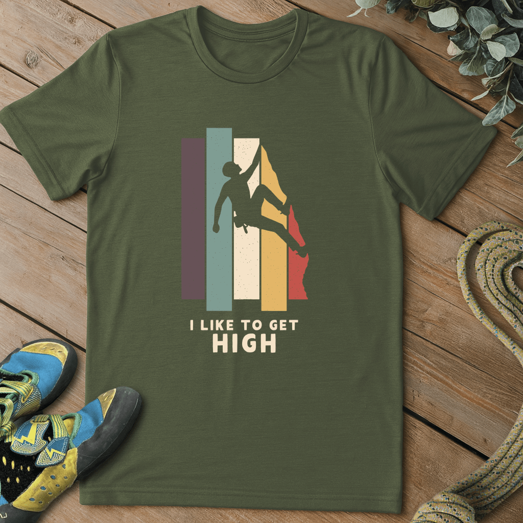 Like To Get High Retro Tee
