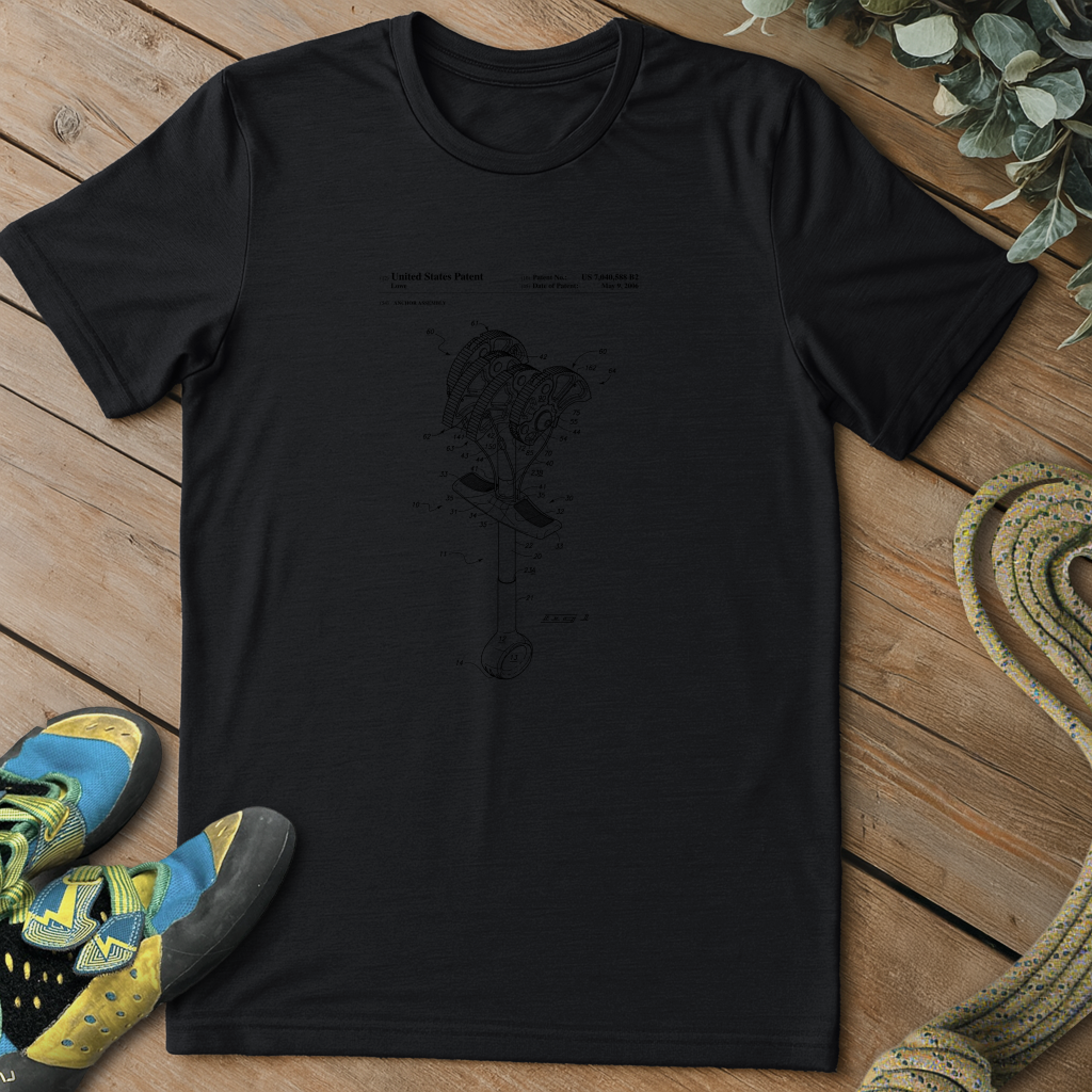 Climbing Anchor Blueprint Tee
