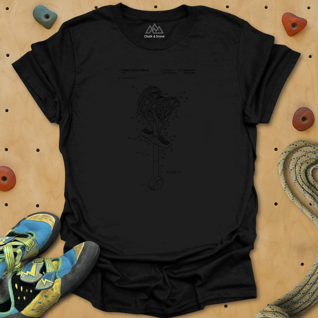 Climbing Anchor Blueprint Tee