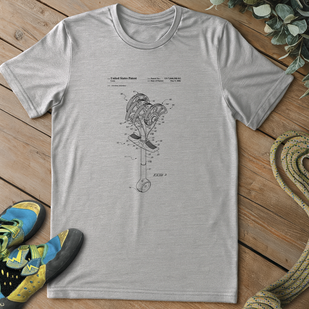 Climbing Anchor Blueprint Tee