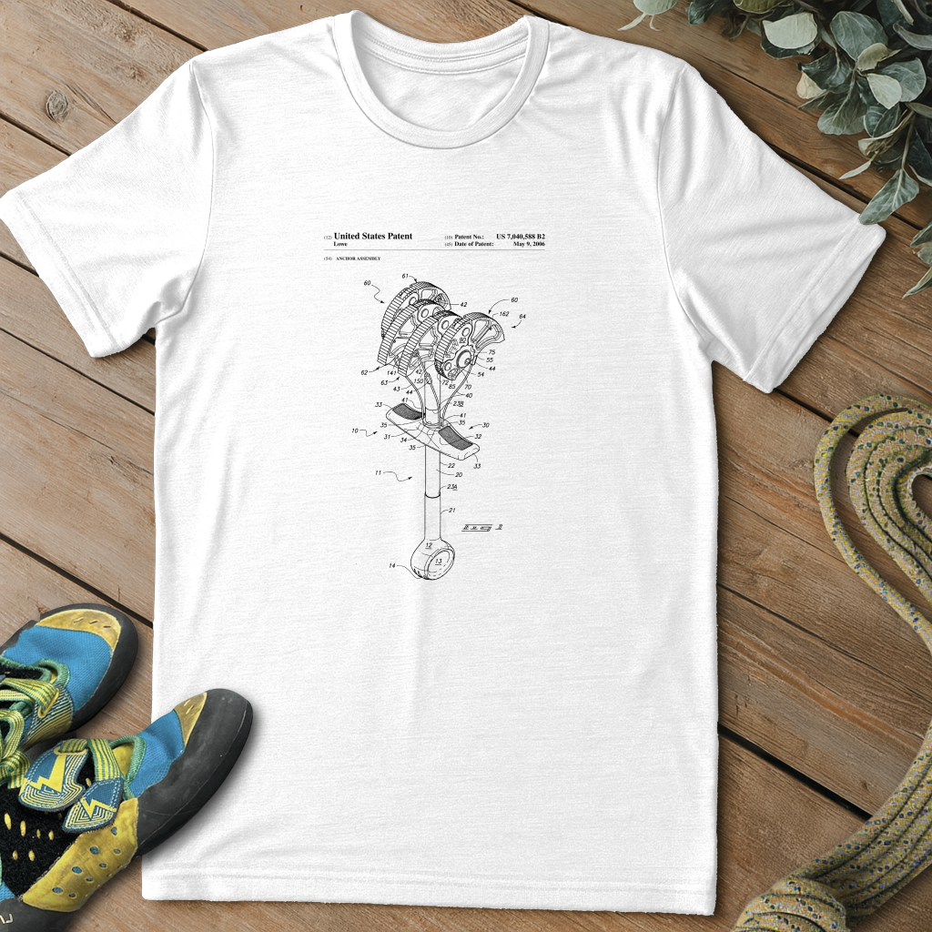 Climbing Anchor Blueprint Tee