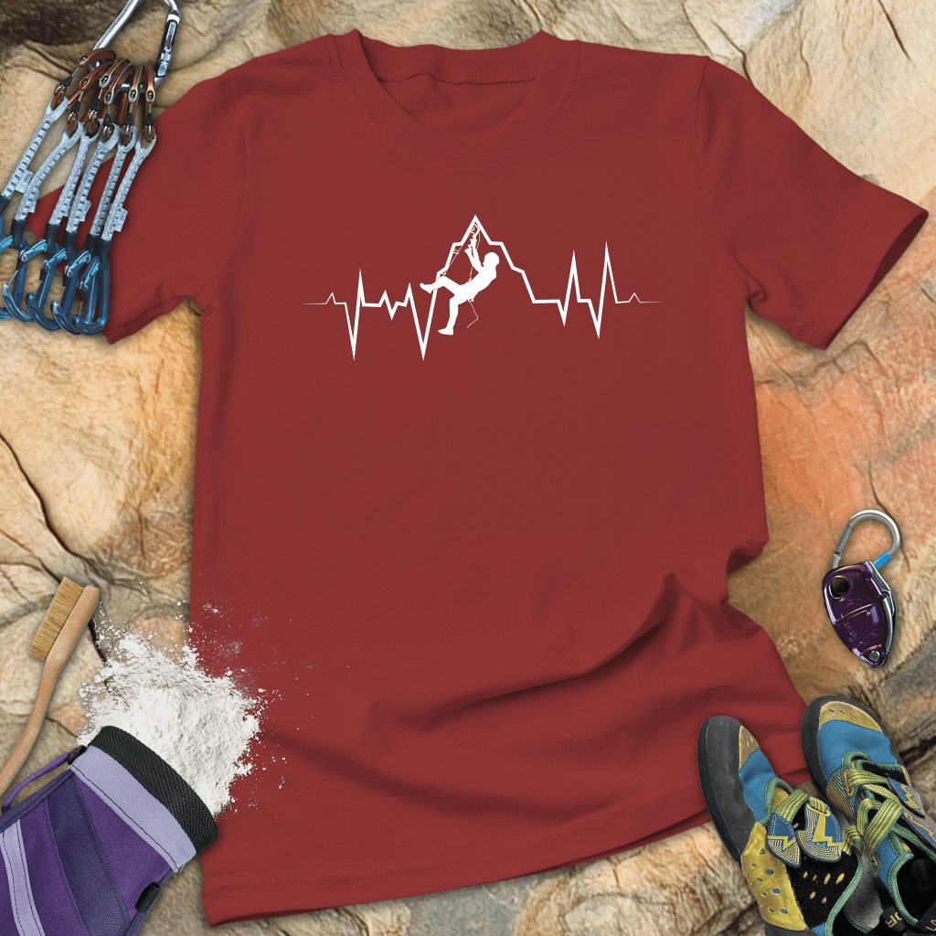 Ice Climbing Heartbeat Tee