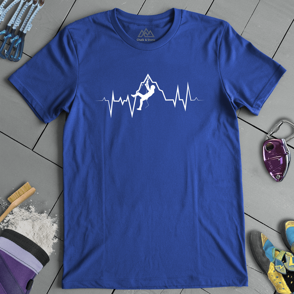 Ice Climbing Heartbeat Tee