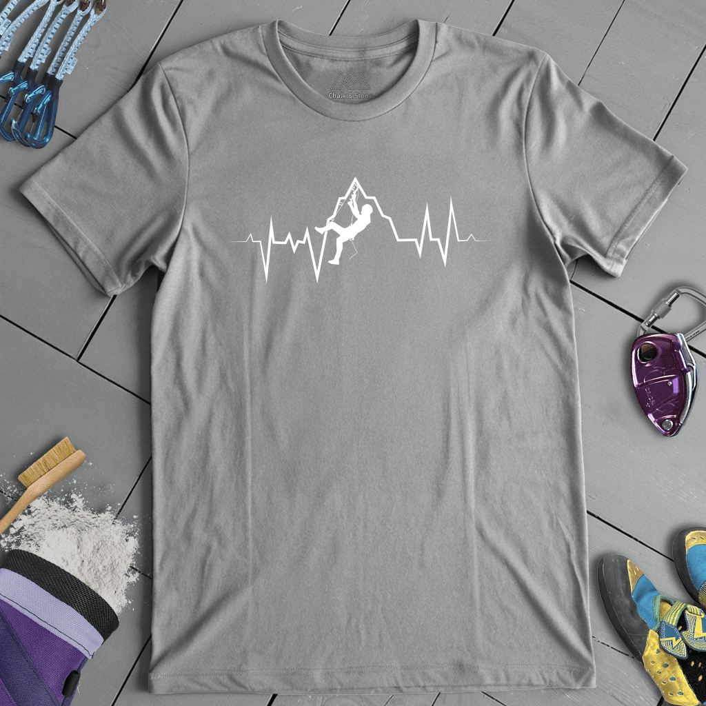 Ice Climbing Heartbeat Tee