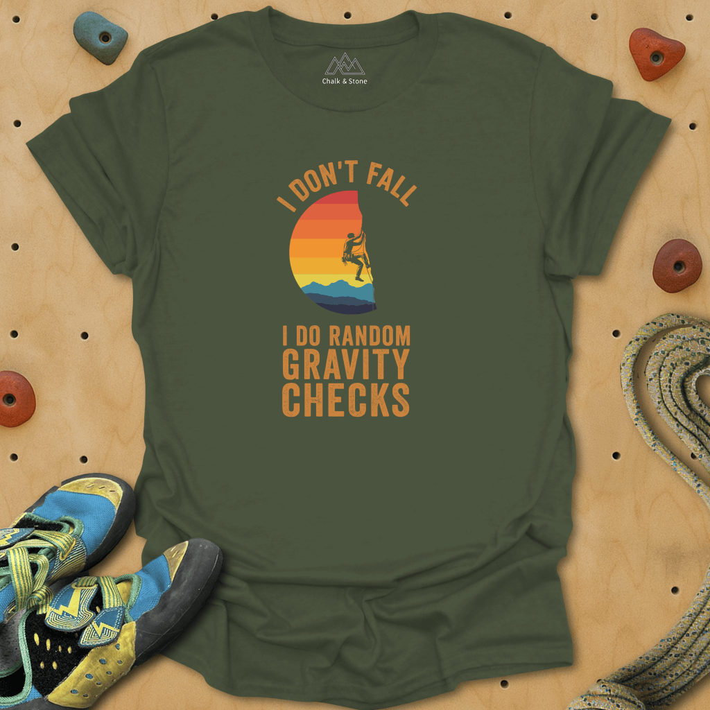 Random Gravity Checks Tee
