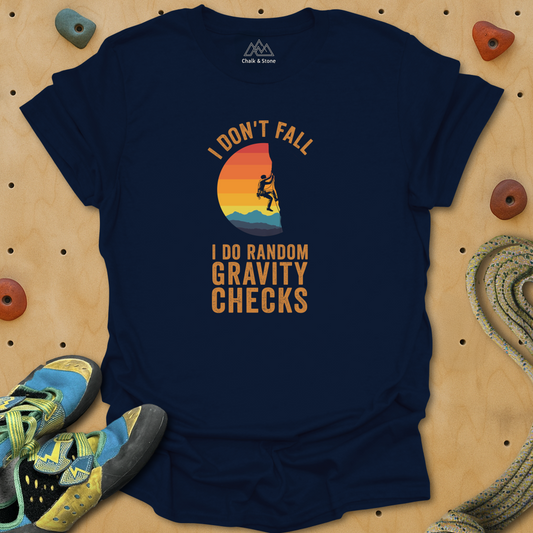 Random Gravity Checks Tee