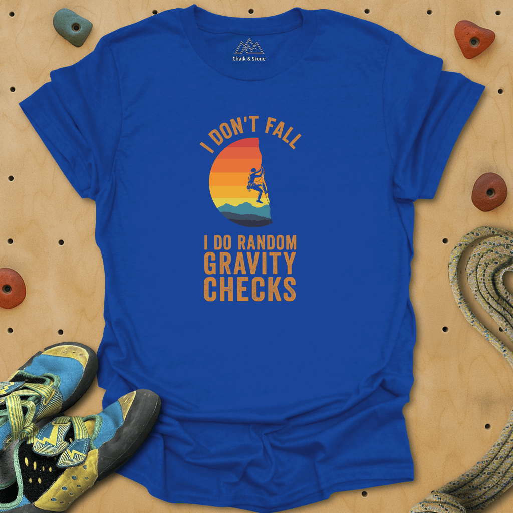 Random Gravity Checks Tee