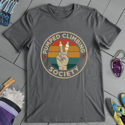 Pumped Climbing Society Peace Tee