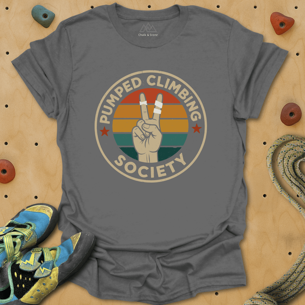 Pumped Climbing Society Peace Tee