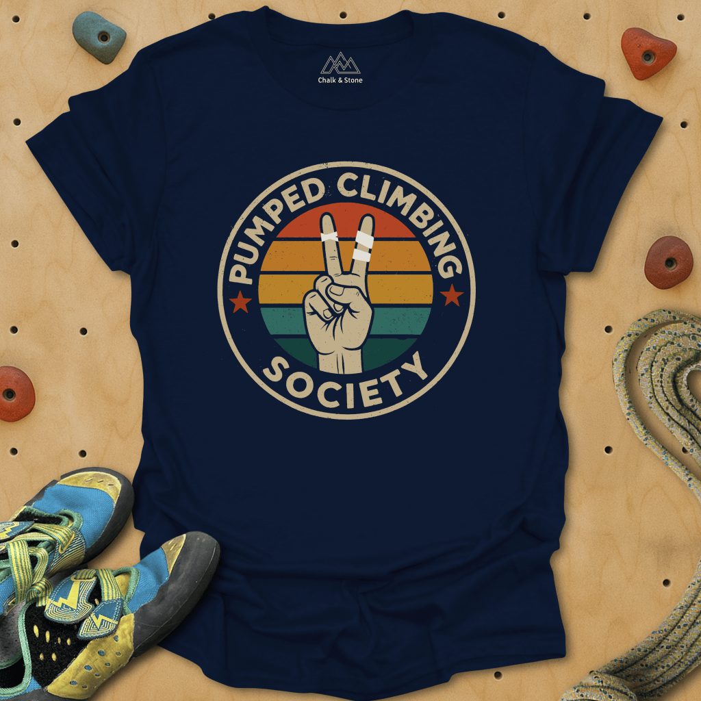 Pumped Climbing Society Peace Tee