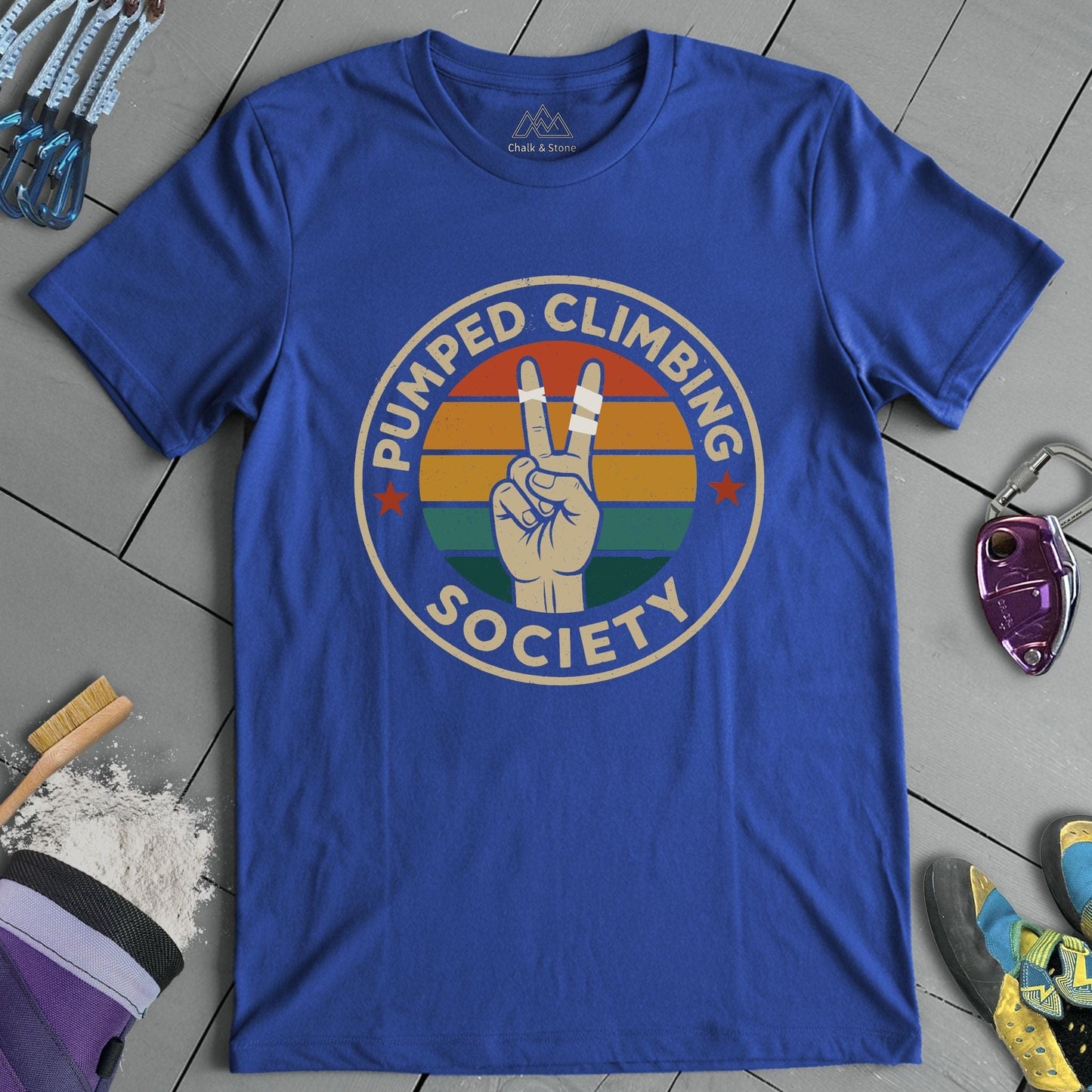 Pumped Climbing Society Peace Tee