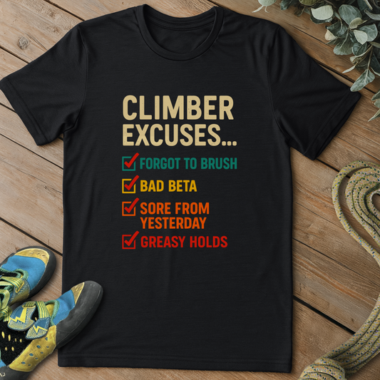 Climber Excuses Tee